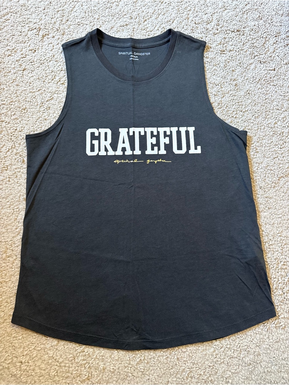 Spiritual Gangster slate grey tank - like new / never washed or worn